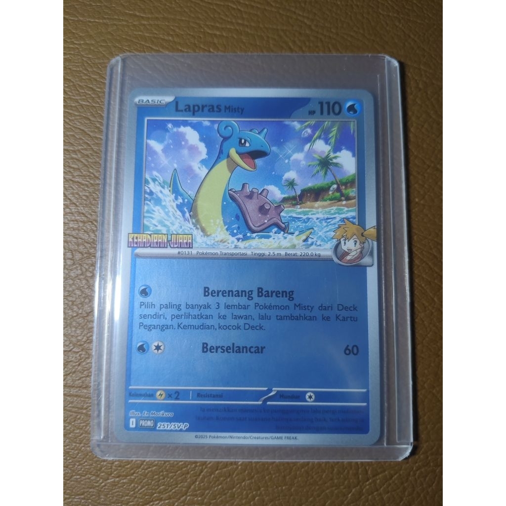 Pokemon Card TCG Lapras Misty BASIC IDN ORIGINAL