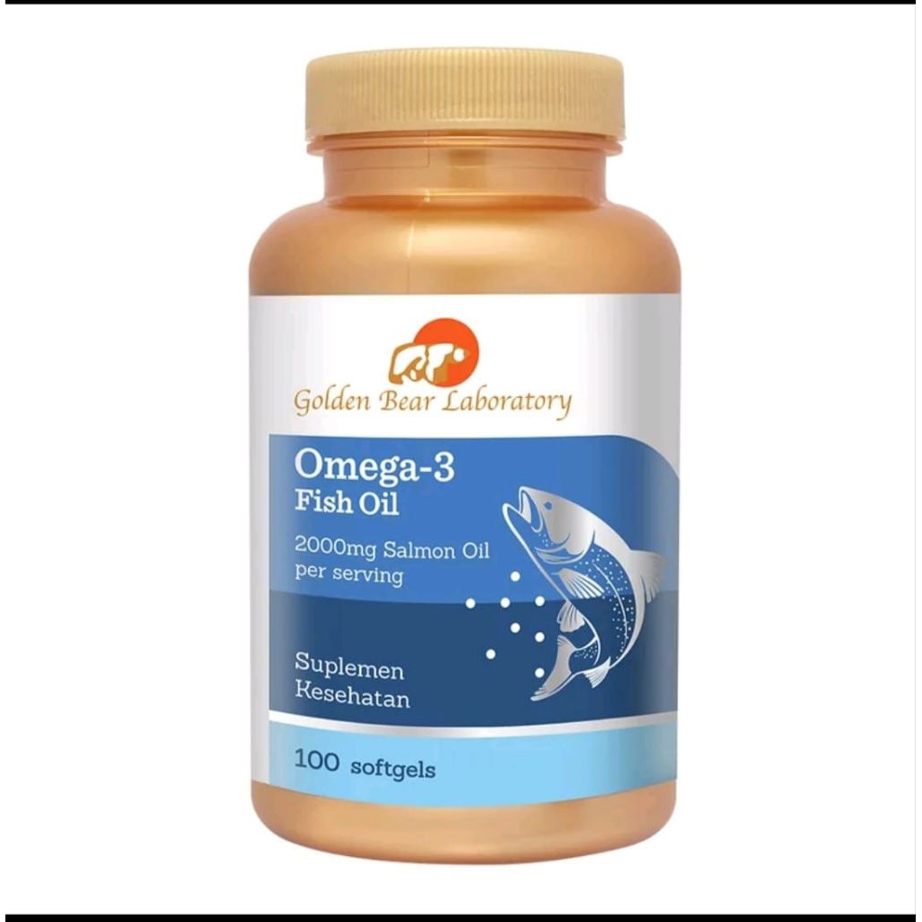 Golden Bear Laboratory Salmon Omega-3 Omega 3 Omega3 Natural isi 100