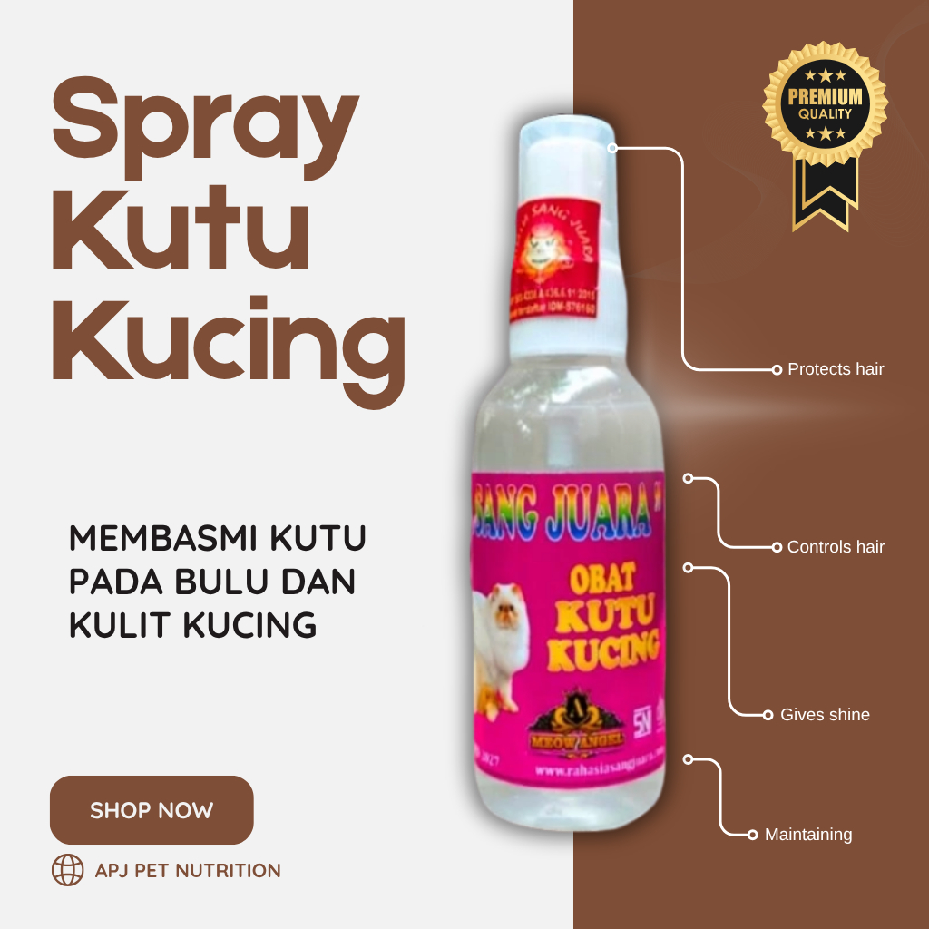 Obat Kutu Kucing Ampuh 30ML Untuk Kitten Dewasa