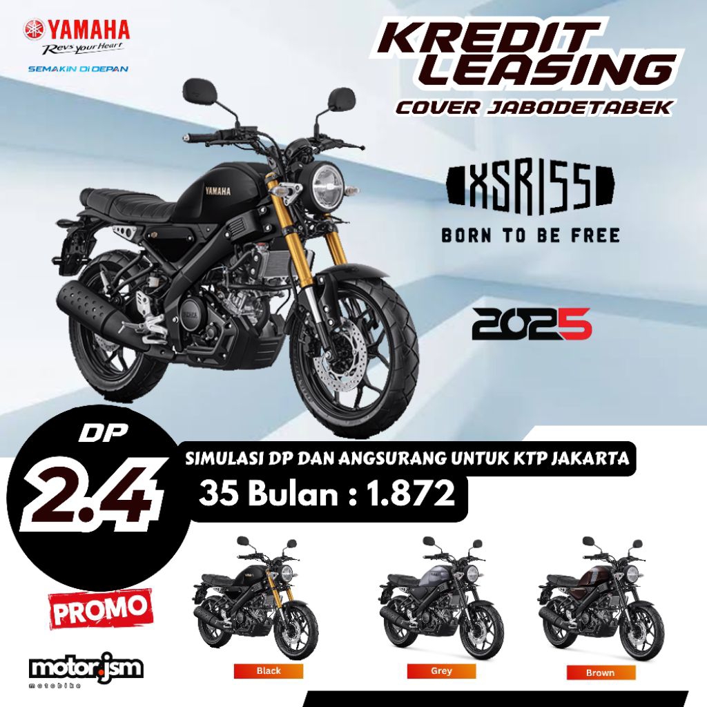 Dp Motor Yamaha XSR Kredit Leasing Jakarta Depok Tangerang Bekasi Bogor