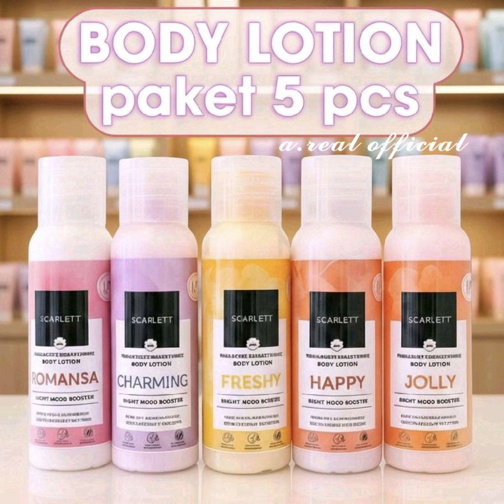 [BUNDLING-5] Scarlet BodyLotion mini 30ml & Shower | Kemasan Travel |Tester