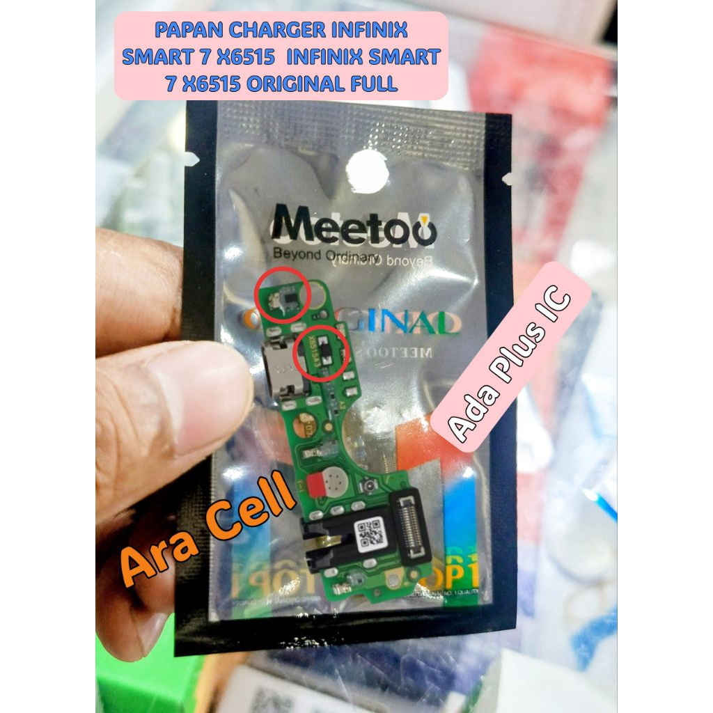 PAPAN CHARGER INFINIX SMART 7 X6515  INFINIX SMART 7 X6515 ORIGINAL FULL KOMPONEN IC