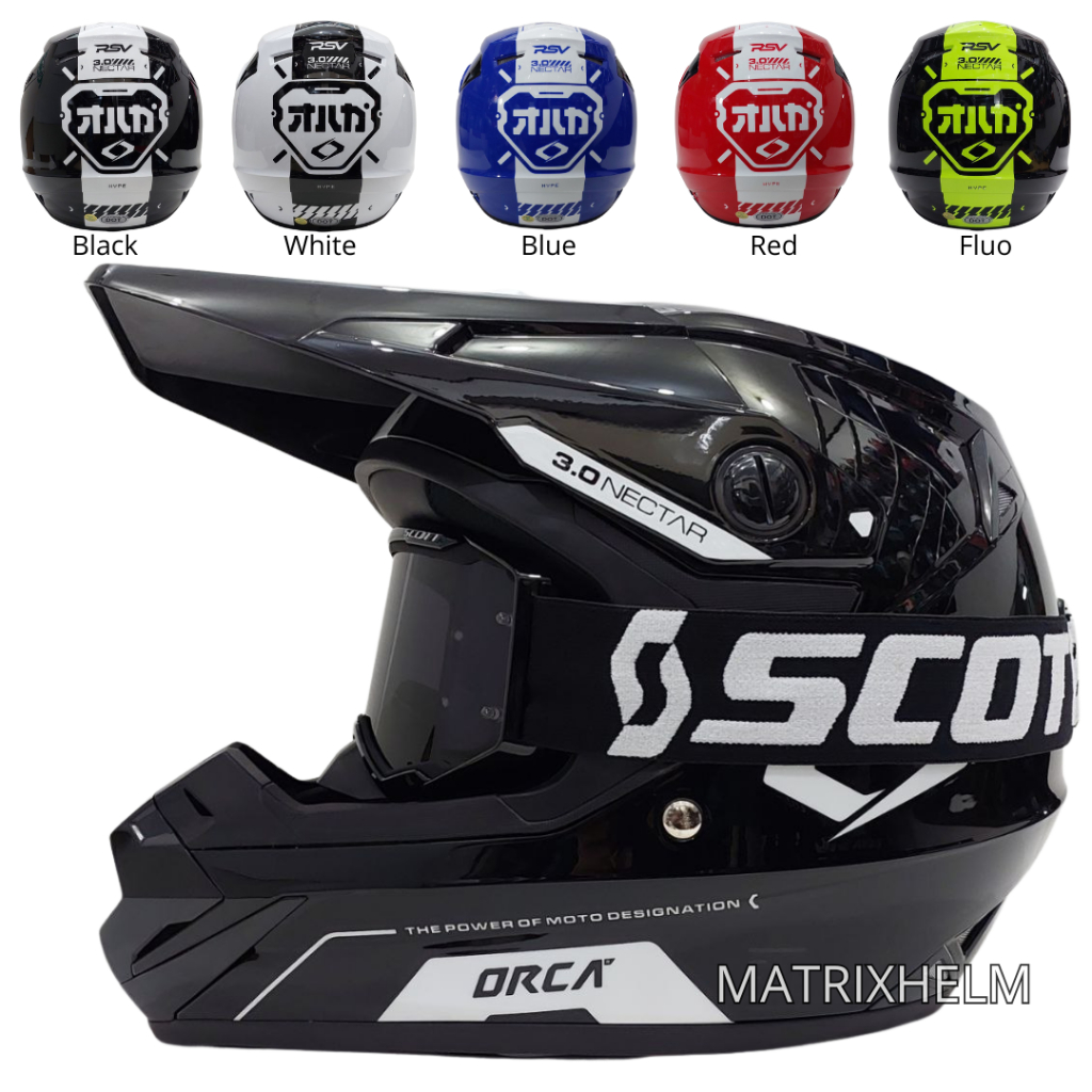 Helm Cross RSV ORCA Supermoto Orca RSV Trail Adventure