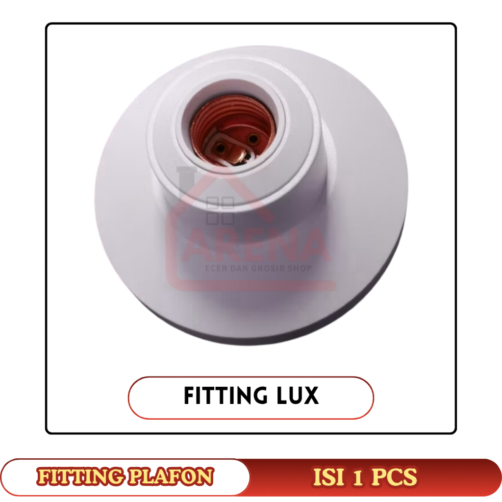Broco Fitting Plafon Lampu Besar Fitting Plafon Broco Lux Bulat Putih Broco 12101
