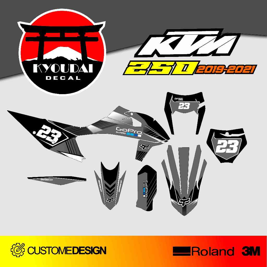 STICKER DECAL KTM 250 SXF 2019-2021 KS2