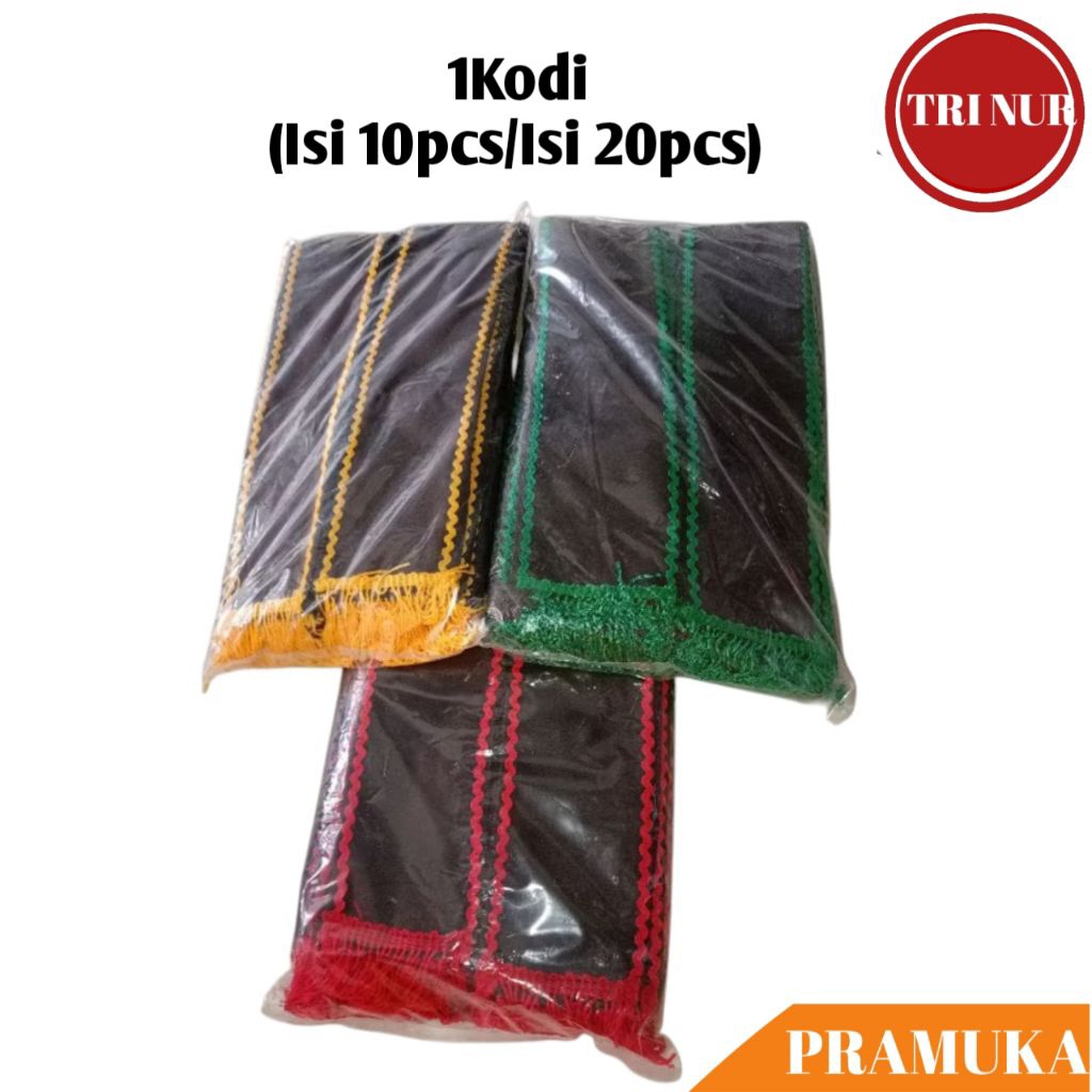 1Kodi (Isi 10pcs/Isi 20pcs) Selempang TKK Pramuka / Slempang TKK / Tetampan TKK Pramuka / Selempang 
