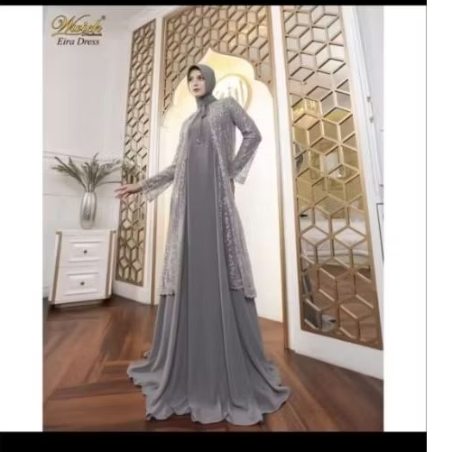 Preloved Eira Dress Set Gamis Jilbab Wwiek Muslimah