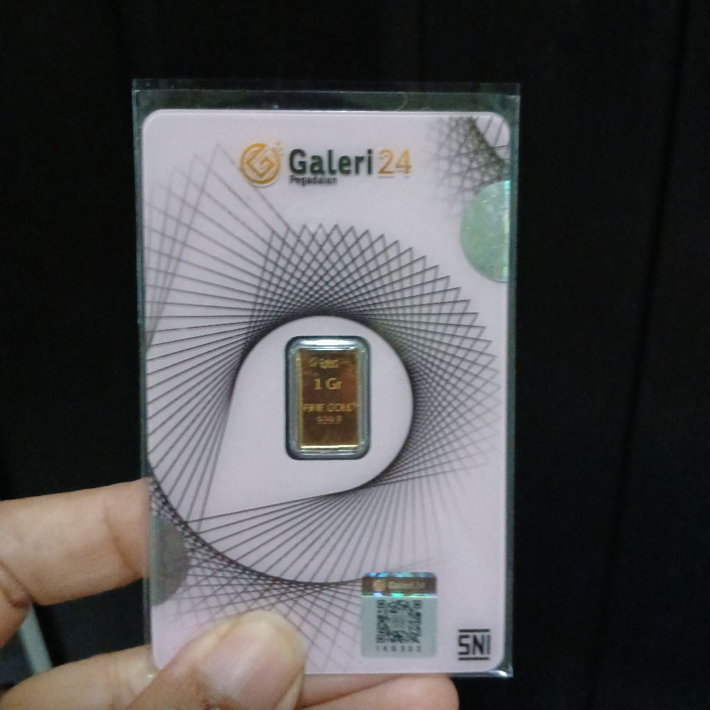 emas galeri 24 pegadaian 1 gr logam mulya 24K sertificat barcod SNI Terima buyback