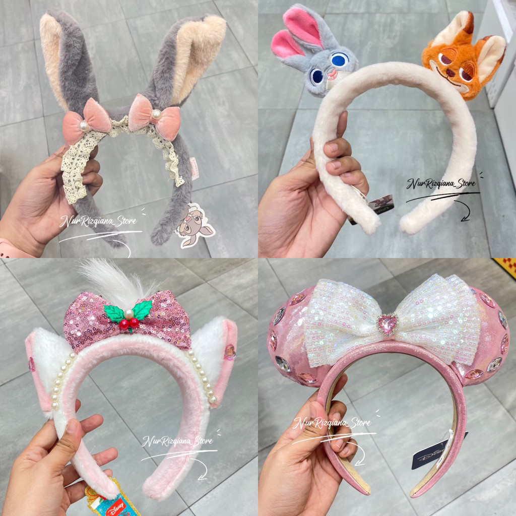 OHSOME X BANDO EDISI DISNEY MARIE - MICKEY MINNIE STITCH - JUDY NICK / BANDO ANAK / AKSESORIS RAMBUT