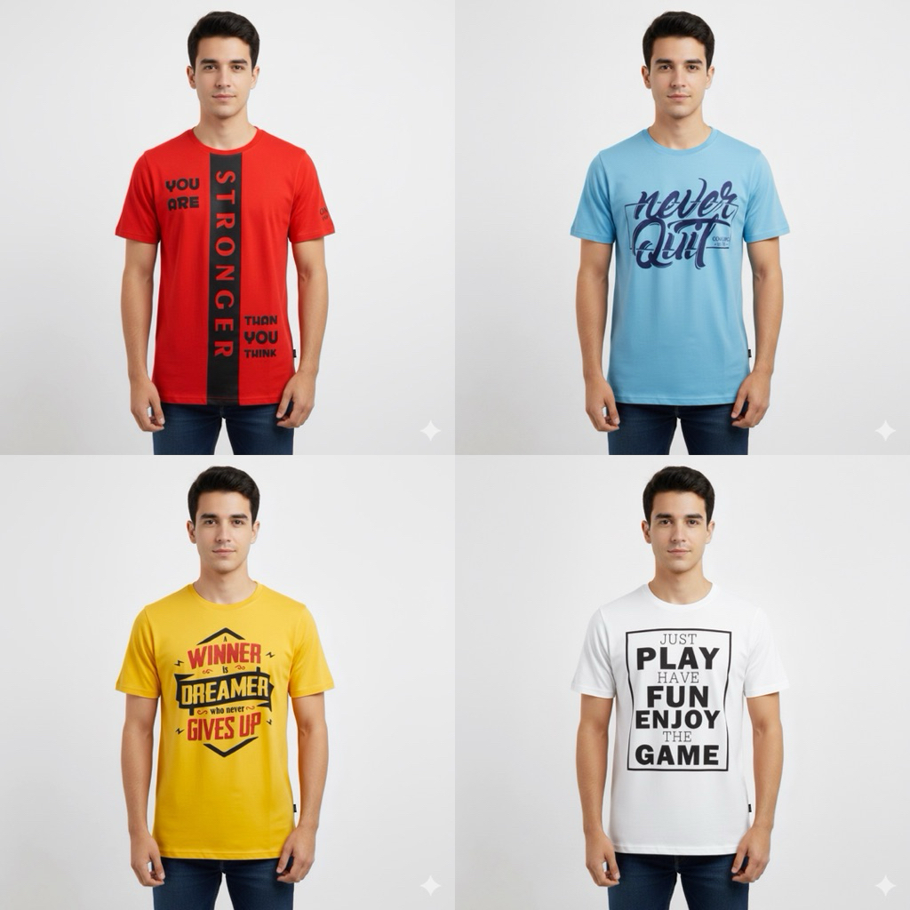 Contempo Kaos Pria R6588 R6589 R6590 R6591