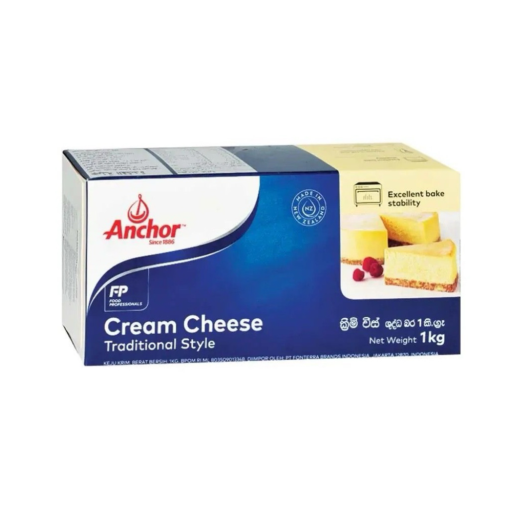 anchor cream cheese / krim keju ANCHOR 1 kg ORIGINAL