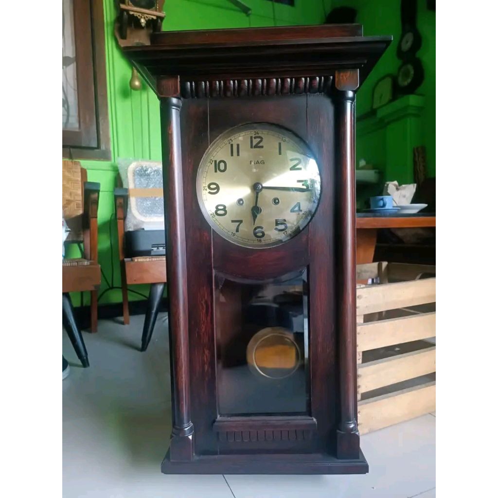 Jam kuno antik FIAG Mauthe Germany senar 8