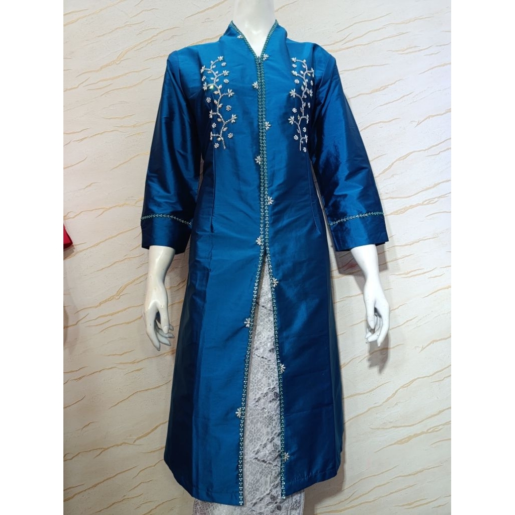 Baju Kurung Melayu Bahan Taffeta Payet Motif Teratai // Baju Kurung Melayu Malaysia // Baju Kurung M