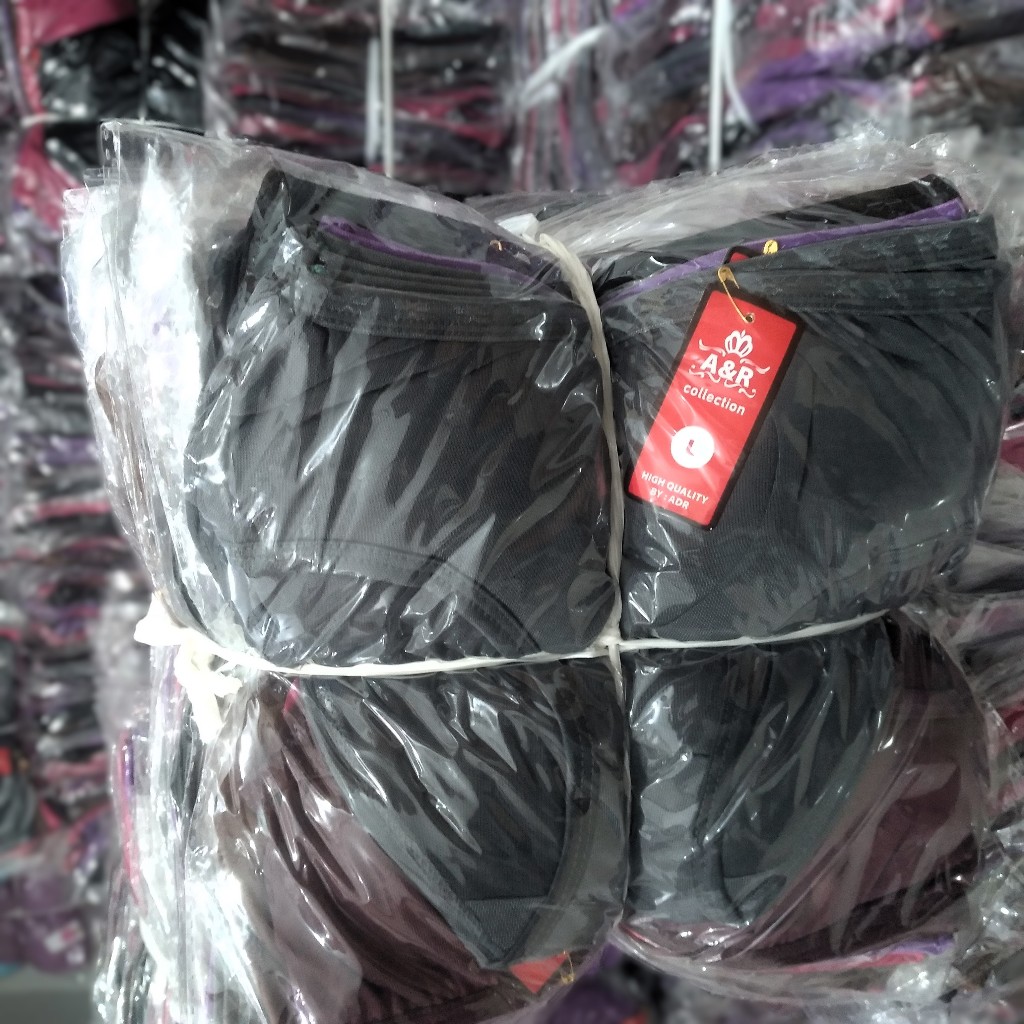 (12 Pcs) Celana Dalam Wanita lusinan // CD Cewek Dewasa WARNA GELAP // CD wanita A&R WARNA GELAP