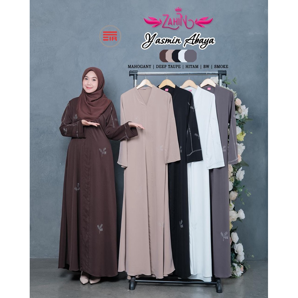 Yasmin abaya lebaran 2026/abaya bahan sabrina premium/abaya simple modern