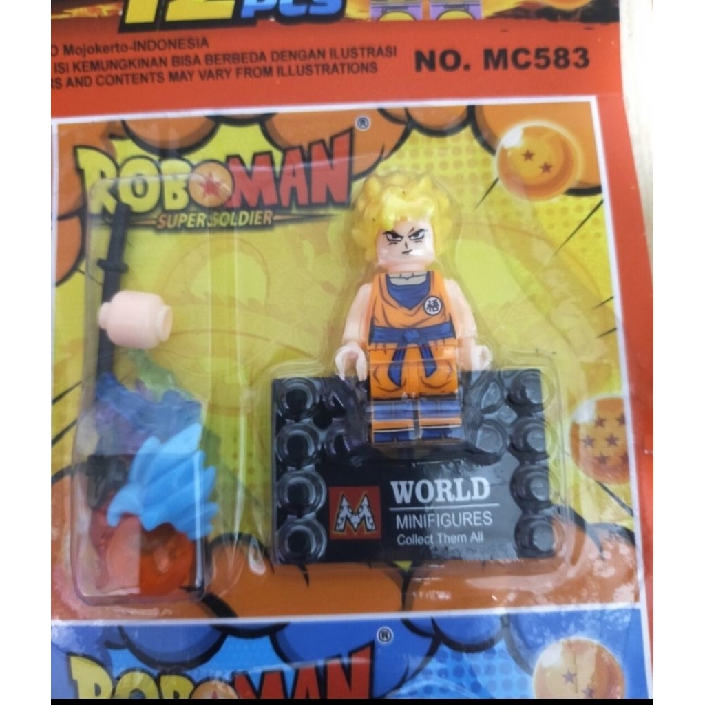 Mainan anak brick dragon ball plus asesoris bola naga keren murah harga satuan perpcs bongkar pasang