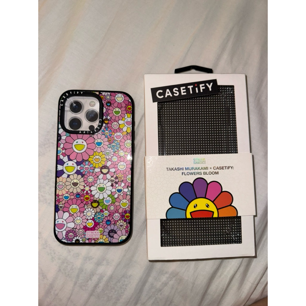 TAKASHI MURAKAMI x CASETIFY FLOWERS BLOOM (PINK) PHONE CASE 15 Pro Max