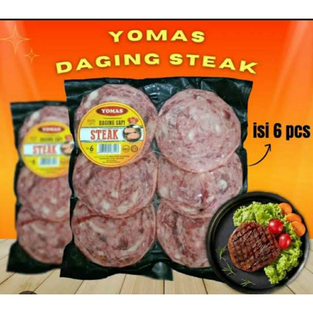 Yomas steak daging sapi