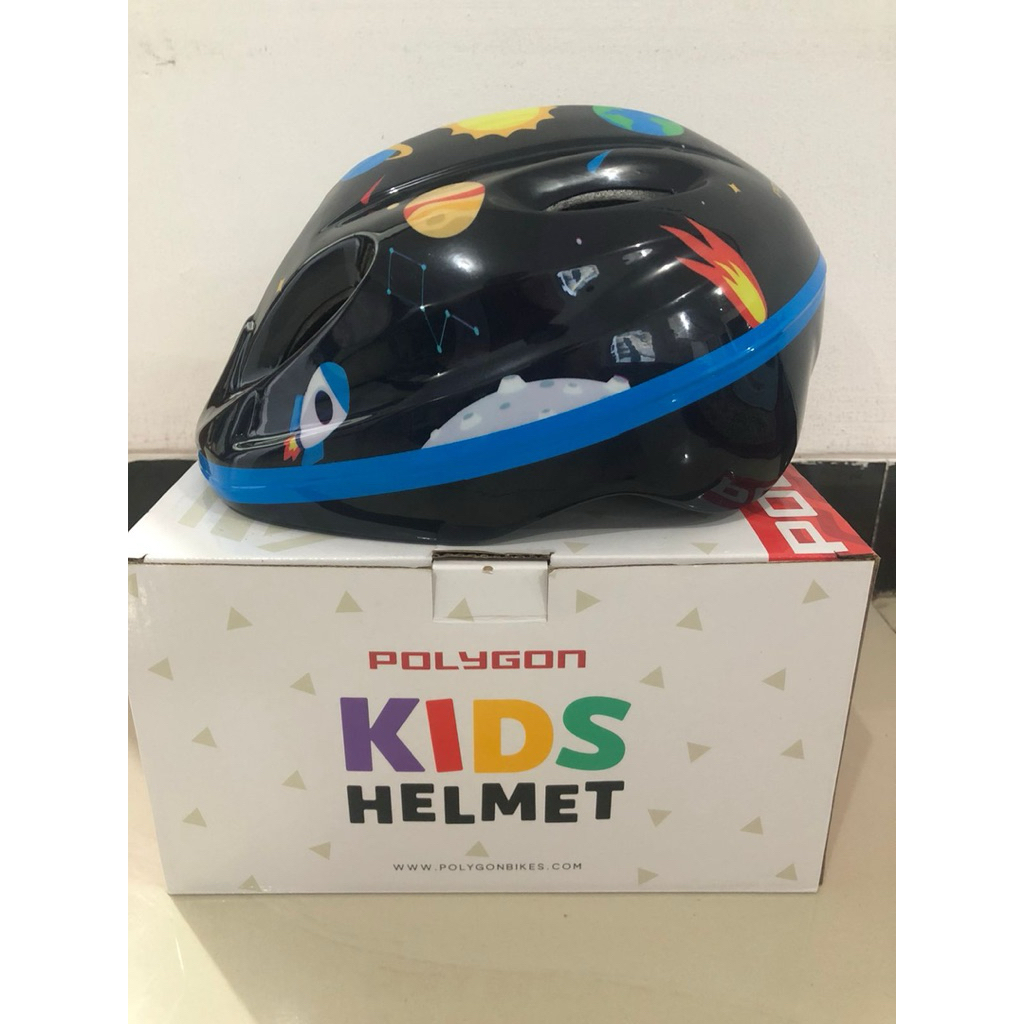 HELMET KIDS / HELM SEPEDA ANAK MERK POLYGON MOTIF BARU dan ORIGINAL SKATE BOARD, SEPATU RODA