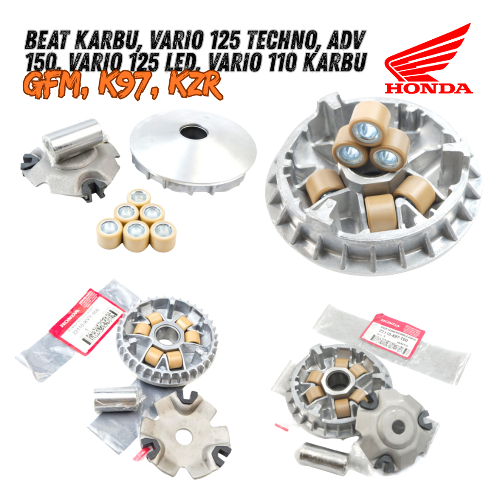 rumah roller vario 125 -  RUMAH ROLLER ASSY SEMUA MOTOR HONDA - vario 110 / beat karbu / SCOOPY KARB