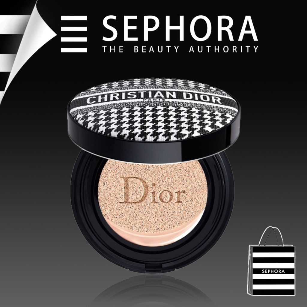 100% Original - DIOR FOREVER COUTURE PERFECT CUSHION - NEW LOOK LIMITED EDITION/ADORNED WITH THE ICO