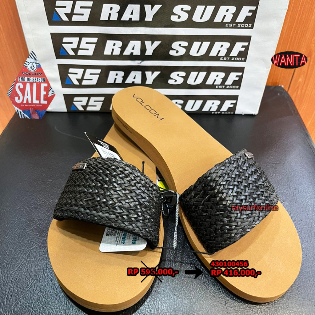 RAYSURF VOLCOM SALE SANDAL WANITA 430100456 ORIGINAL