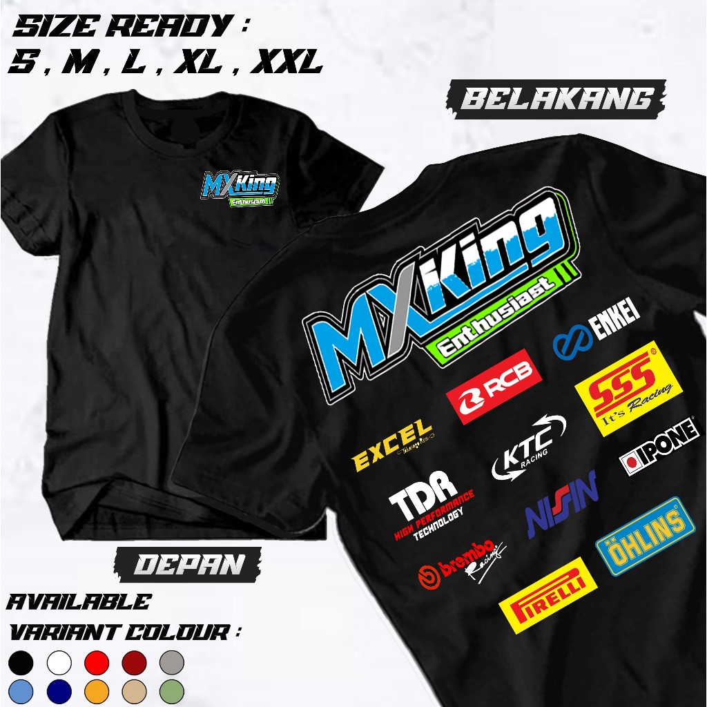 ahzashop - Kaos MX King Enthusiast 150 Baju Yamaha Jupiter MX Indonesia