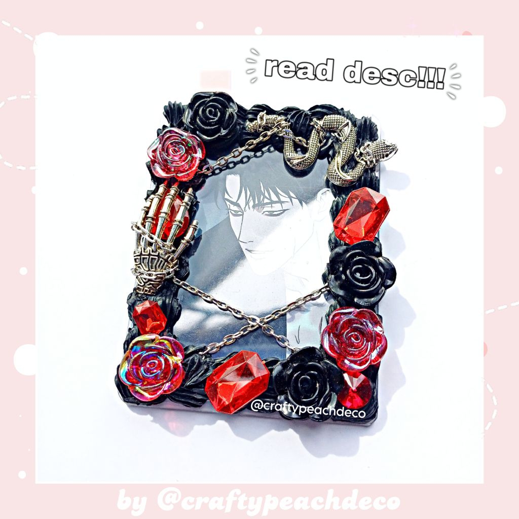 [READY STOCK/CUSTOM] Toploader Deco Cream PREMIUM Kpop Anime Resin Clay Decoden Photocard PC Crystal