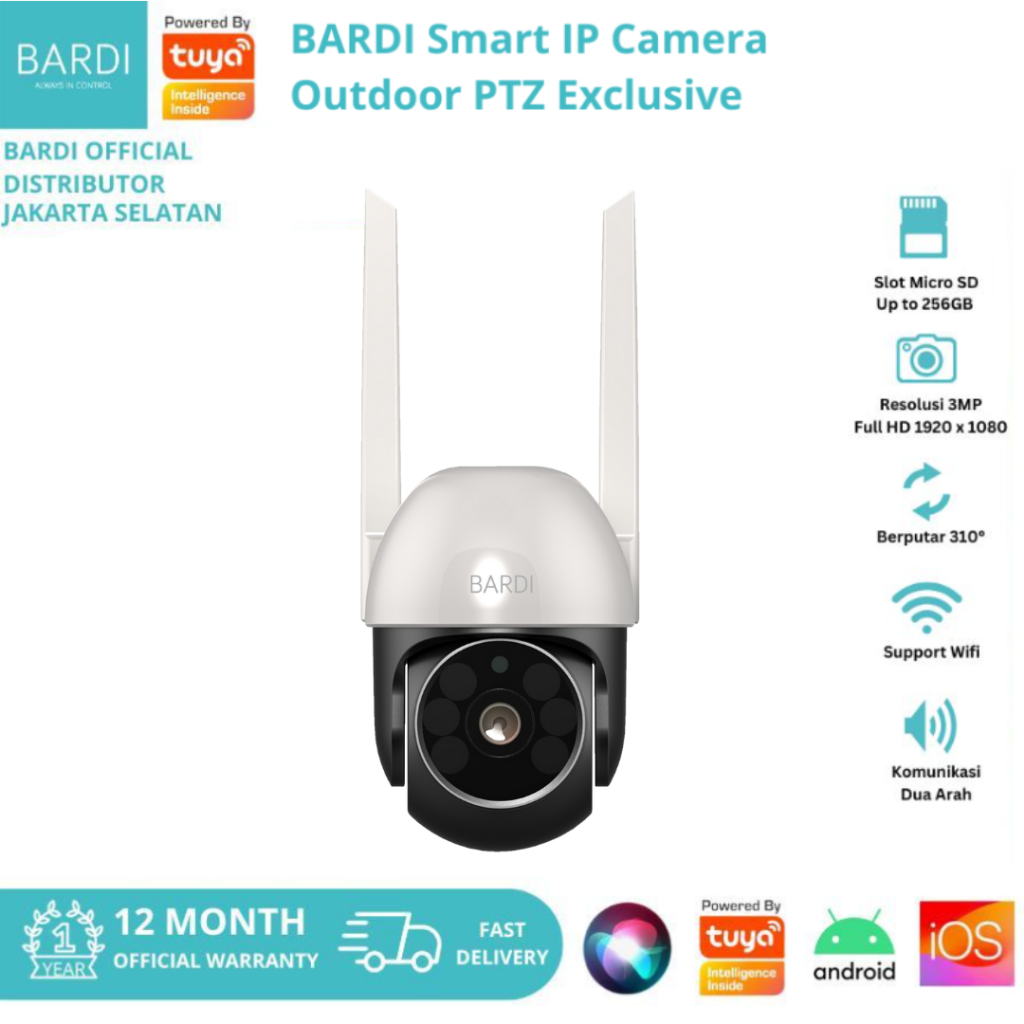 BARDI IP Camera Outdoor PTZ - Exclusive CCTV Bardi Outdoor PTZ