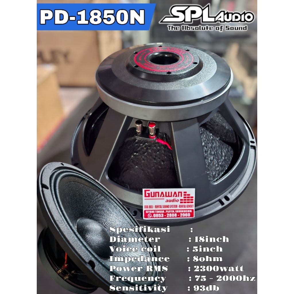 SPEAKER SPL AUDIO PD-1850N