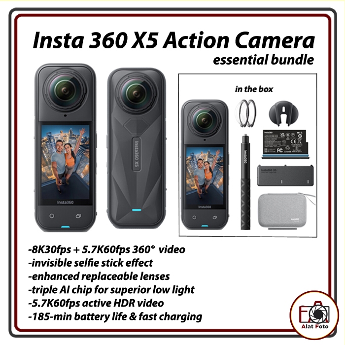 insta 360 x5 essential bundle