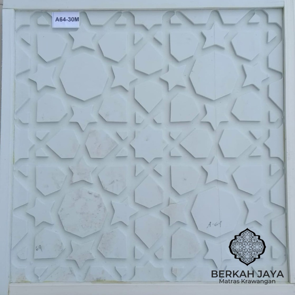 cetakan ornamen dinding spon ukir 50x50cm