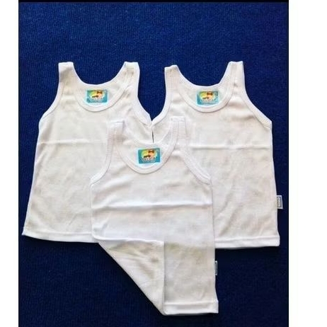 KAOS DALAM ANAK SELICA / KAOS DALAM PUTIH / SINGLET PUTIH ANAK