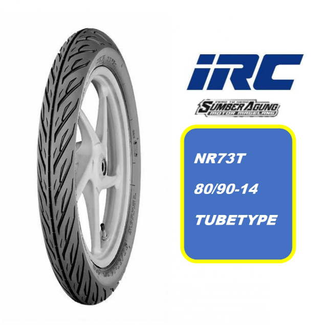 BAN LUAR IRC 80/90-14 NR73T TUBETYPE BUKAN TUBELESS DEPAN BEAT VARIO