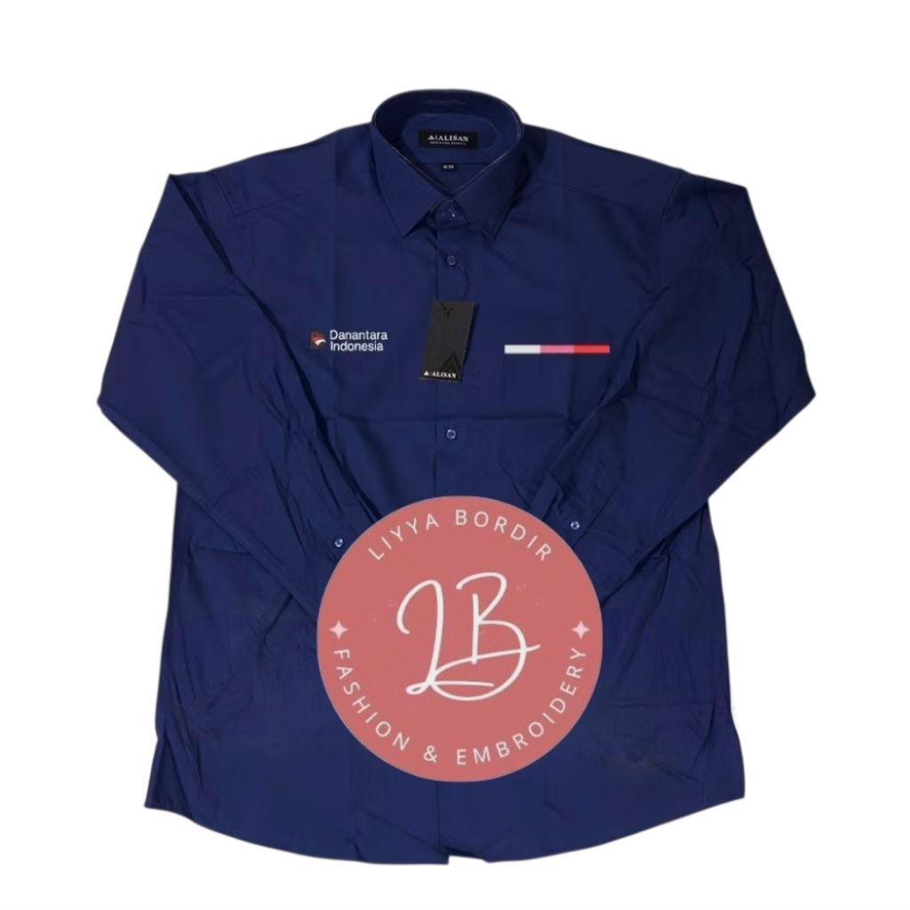 Kemeja Alisan Danantara Indonesia Kemeja Seragam Danantara Indonesia by Alisan Bordir Komputer Lenga
