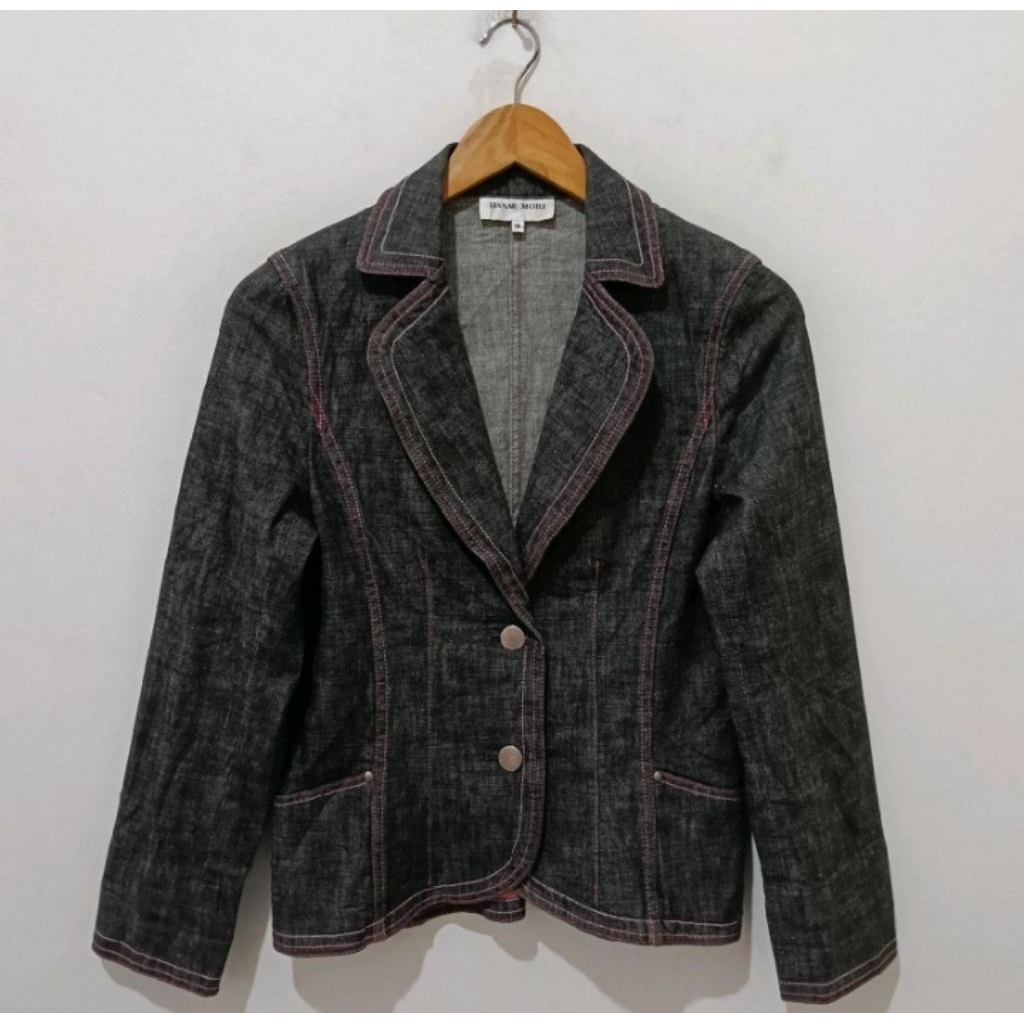 HANAE MORI Denim Blazer Made in Japan