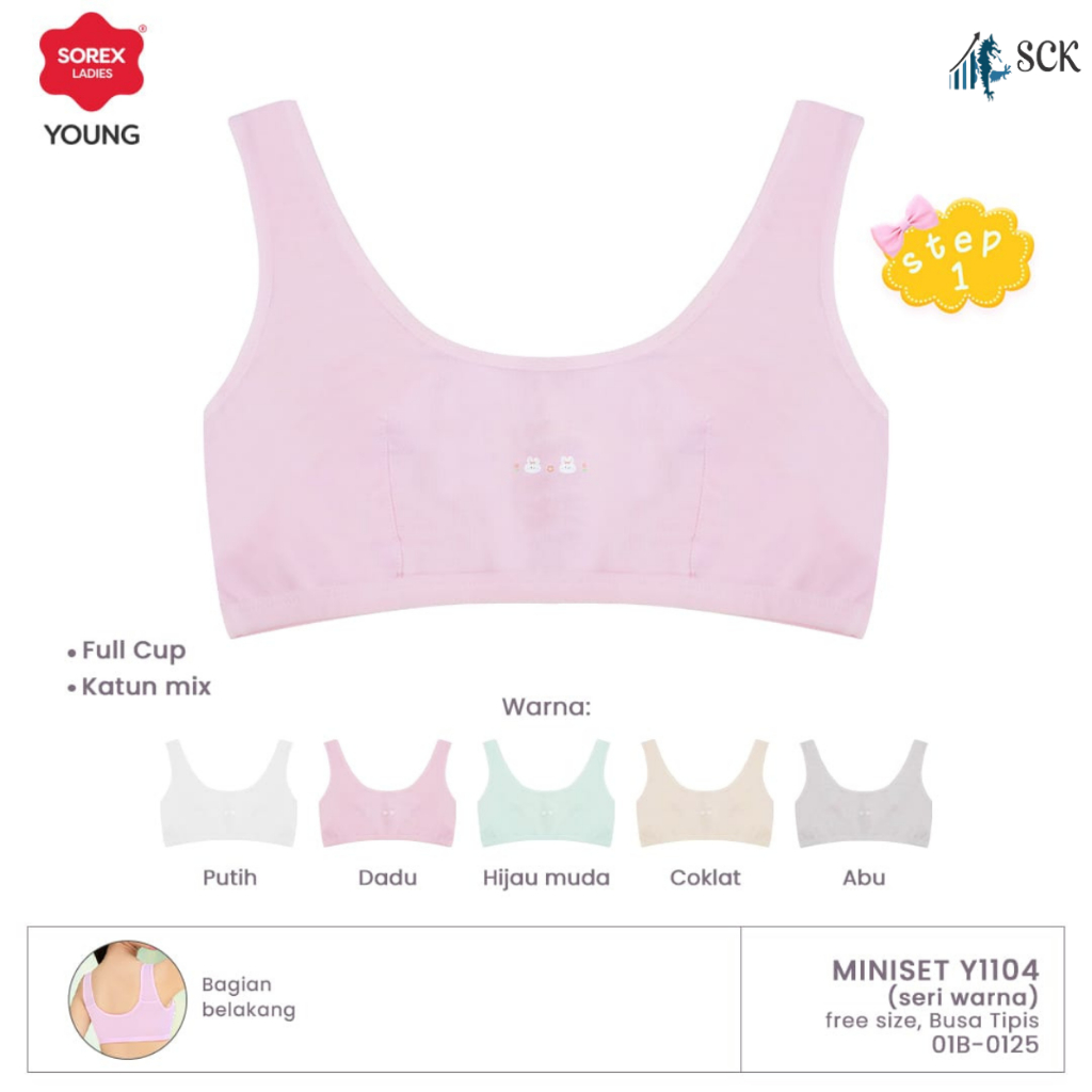 Miniset SOREX Remaja 1104 Warna / Pakaian Dalam Remaja Remaja / BH Anak - sckmenwear GROSIR