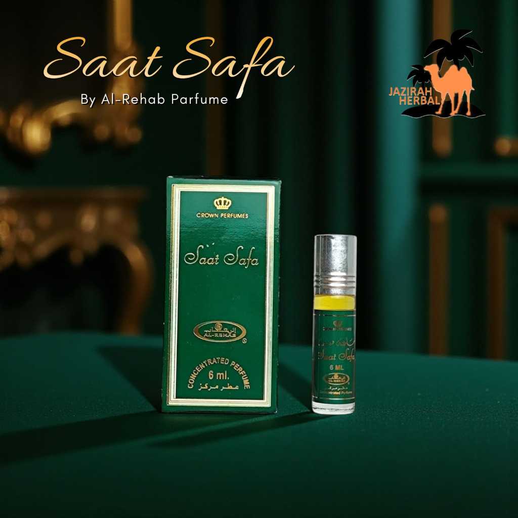 Parfum Al Rehab Saat Safa 6ml Original Non Alcohol - For Unisex