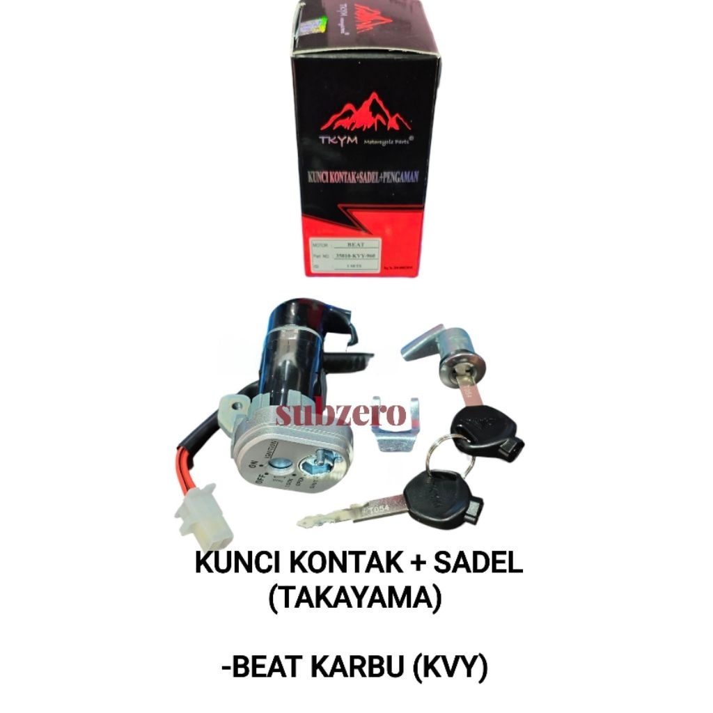 KUNCI KONTAK+ SADEL (KVY) TAKAYAMA BEAT KARBU ORI TAKAYAMA