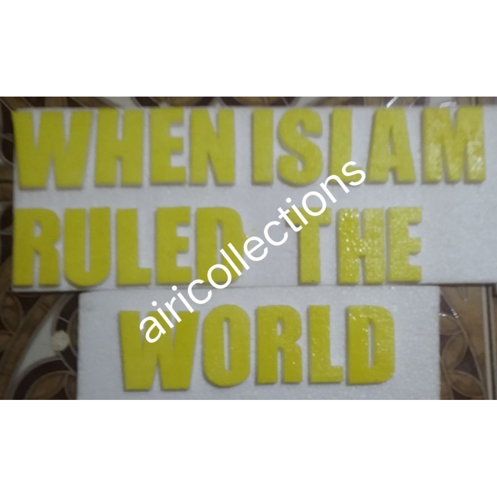 Huruf Styrofoam font Impact tinggi 25cm