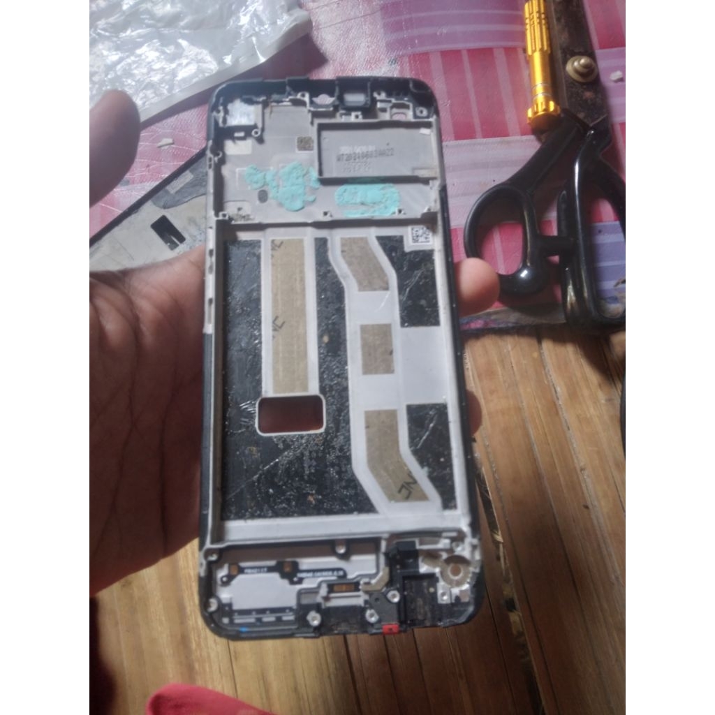 frame tatakan lcd realme c21y ori copotan