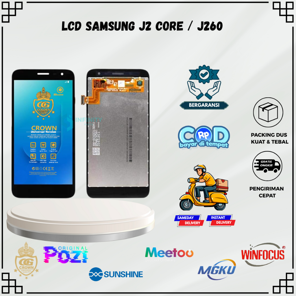 LCD SAMSUNG J2 CORE / (SAMSUNG GALAXY J2 CORE) / J260 TOUCHSCREEN FULLSET COMPLETE ORIGINAL
