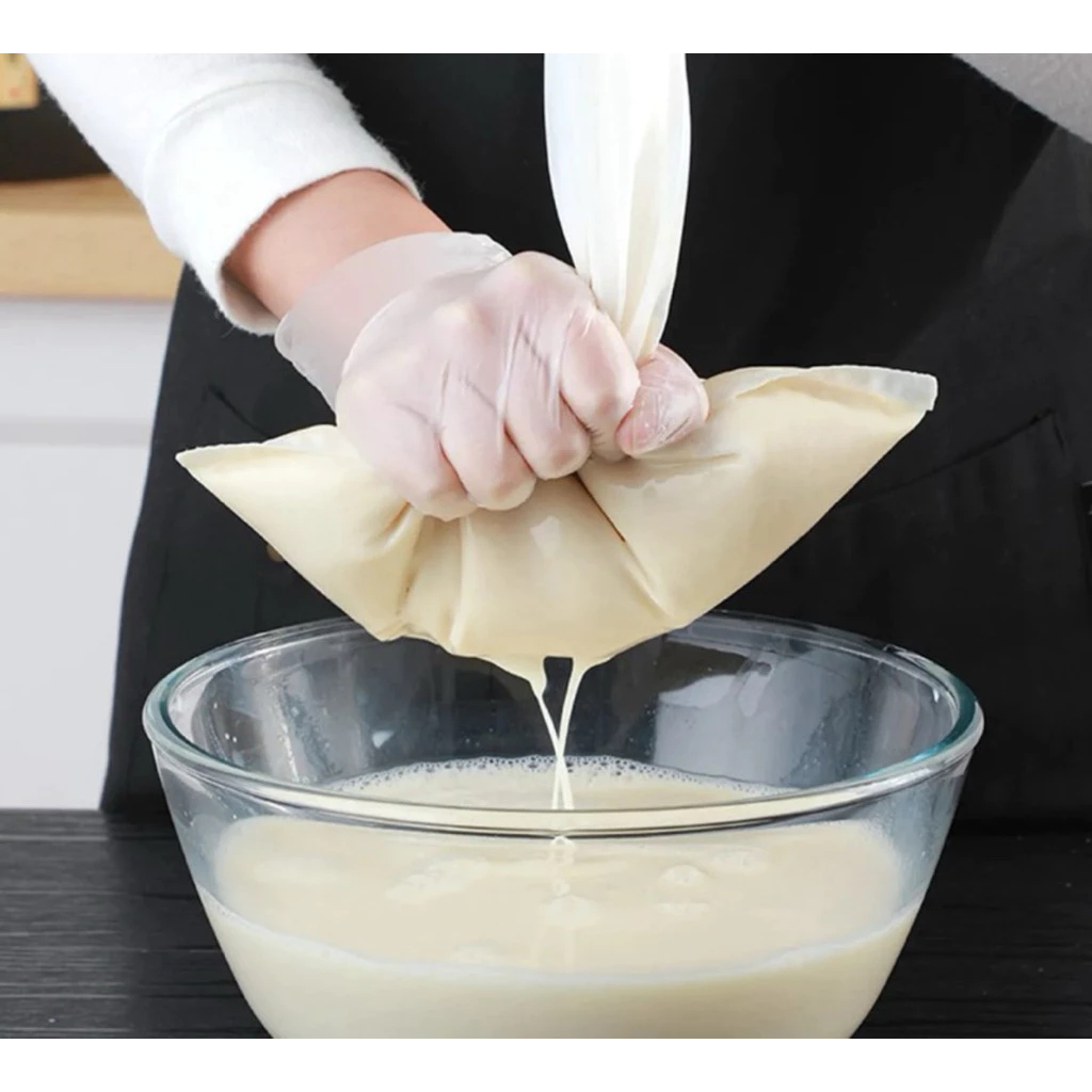 KAIN SARINGAN SUSU KEDELAI NILON SERUT REUSABLE MESH 100 & MESH 200 / KAIN SARINGAN JUS SUSU KEDELAI