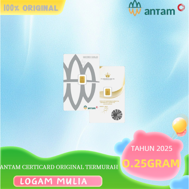 ANTAM Certieye - Emas Logam Mulia 0.25 Gram untuk Momen Spesial dan Koleksi