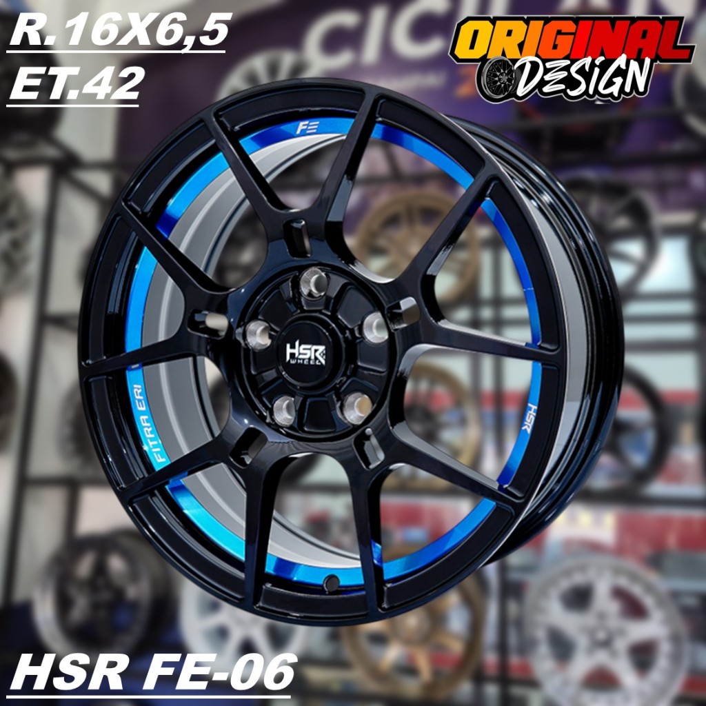 Pelek Mobil RUSH, TERIOS, BRV, XL7, Ring 16 Lubang 5 Velg HSR FE06 R16