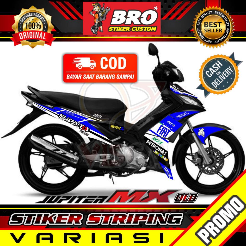 Striping Jupiter MX Lama Motif FIAT Motorcycle