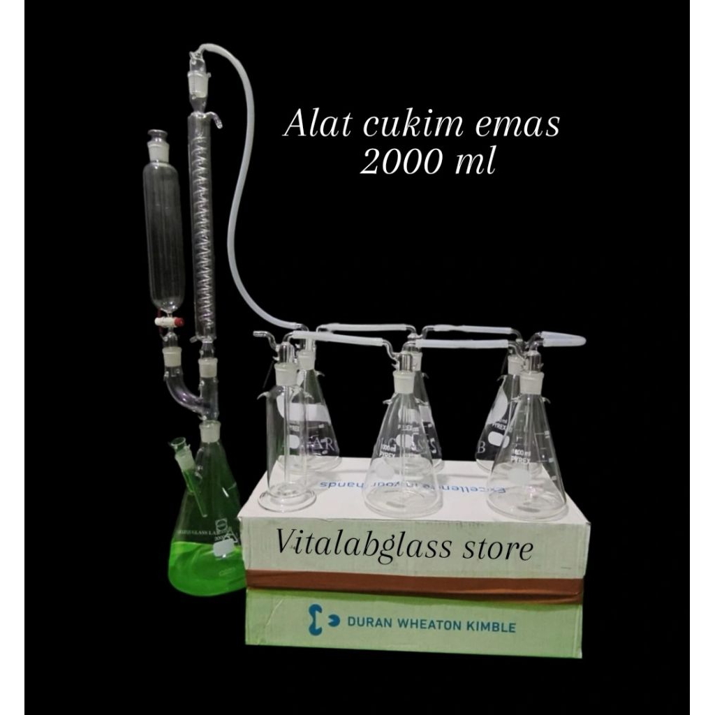 destilasi cukim emas 2000 ml duran 1 set ramah lingkungan