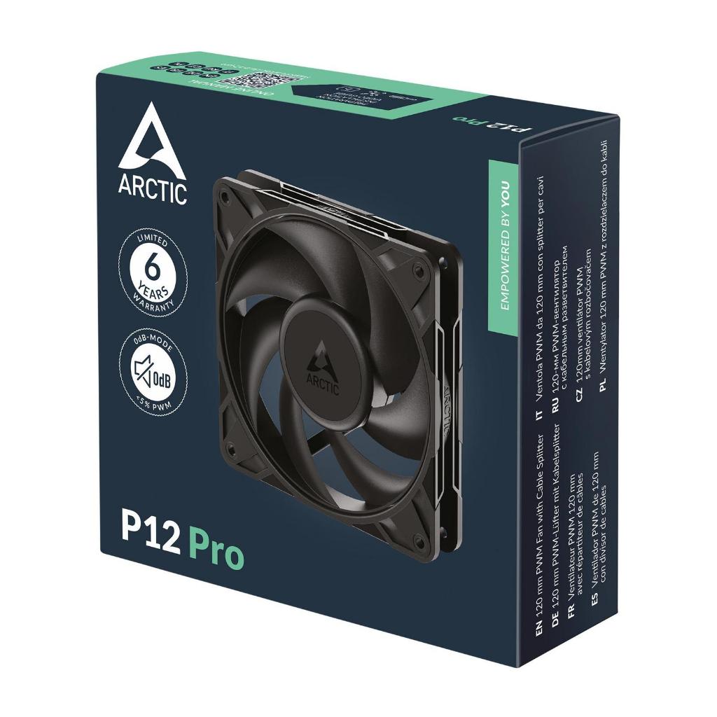Fan Arctic P12 Pro PWM - Single Pack 3000 RPM Fan Case Arctic P12 Pro