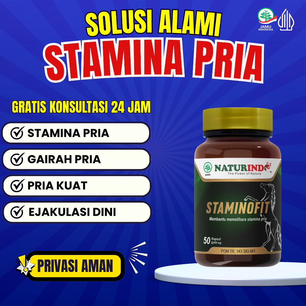 Obat Kuat Pria Tahan Lama Ejakulasi Dini  Staminofit Naturindo