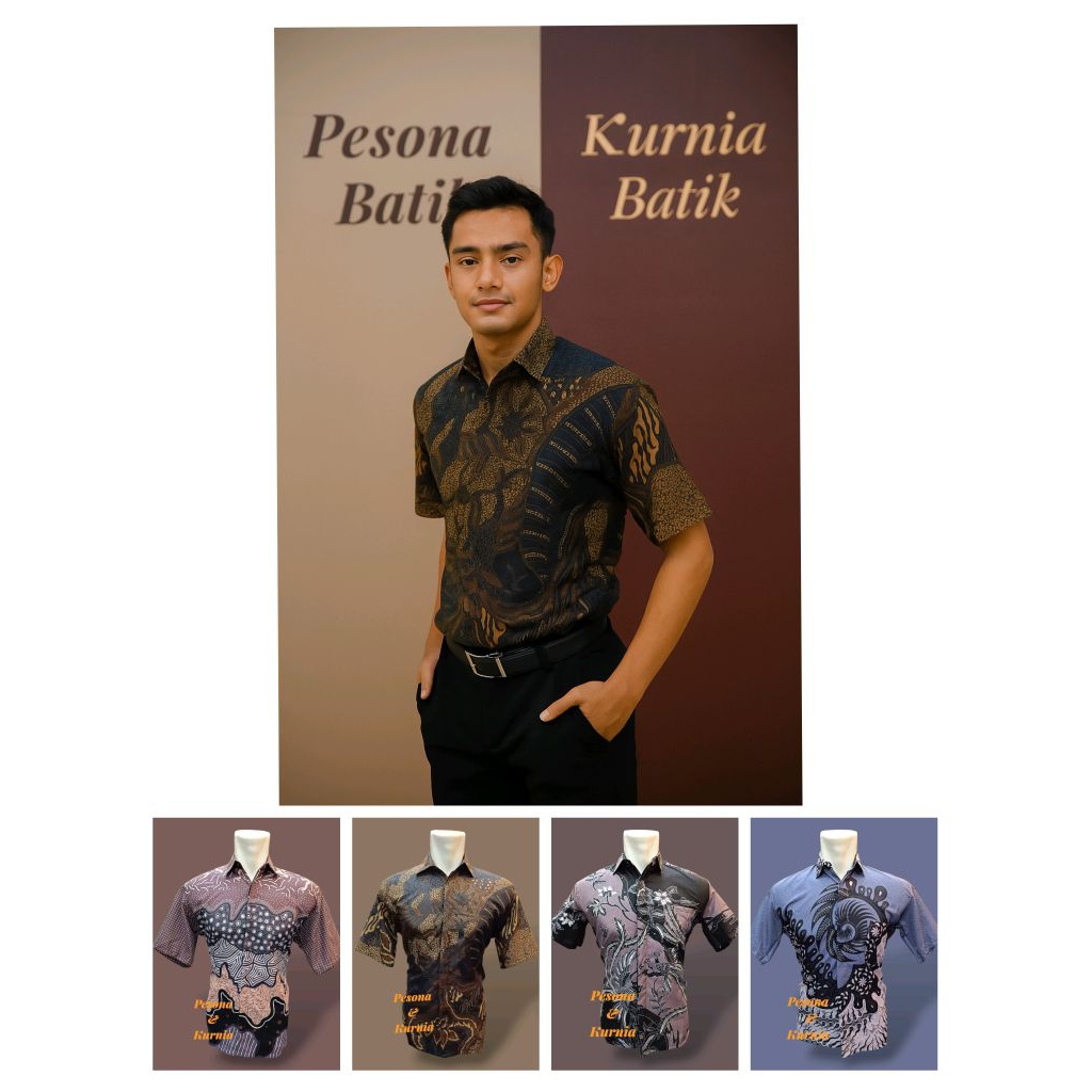 batik pria lengan pendek cotton halus | batik pria lengan pendek | batik halus | batik pria terbaru 